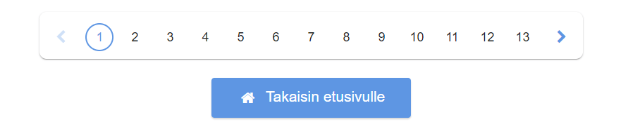 Kuvakaappaus ViLLE-alustan navigointipalkista, jossa sivunumerot 1-13 ja Takaisin etusivulle -painike.